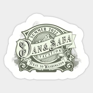 Dan & Saba Summer Vacation Sticker